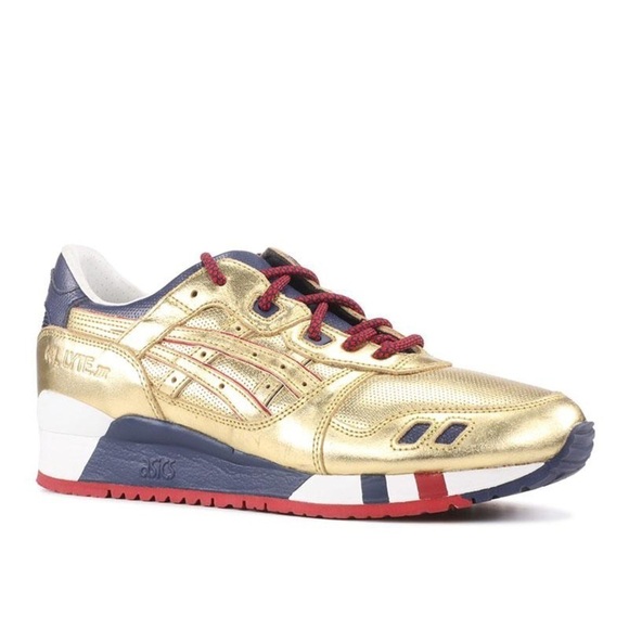 Other - ASICS Gold Gel Lyte III USA Gold Sneakers